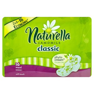 Naturella Camomile Classic maxi hygienické vložky s jemnou vůní 16 ks ROSSMANN