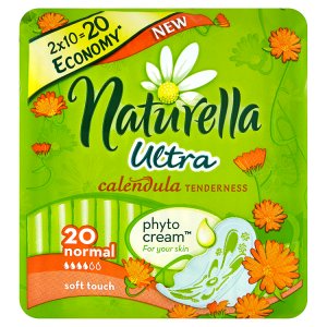 Naturella Calendula Tenderness ultra normal hygienické vložky s jemnou vůní 20 ks Albert