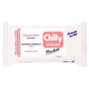 Chilly Pocket delicate intimní ubrousky 12 ks Terno
