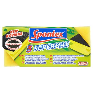 Spontex Supermax tvarované houbičky na nádobí 3 ks