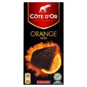 Côte d'Or Orange noir hořká čokoláda plněná čokoládovou náplní 100g