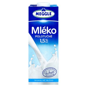 Meggle Trvanlivé polotučné mléko 1,5% tuku 1l