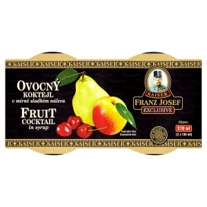 Kaiser Franz Josef Exclusive Ovocný kompot v mírně sladkém nálevu 2 x 120g, vybrané druhy