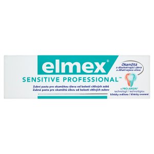 Elmex Sensitive Professional Zubní pasta pro okamžitou úlevu od bolesti citlivých zubů 75ml Košík.cz