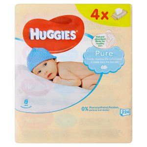 Huggies Pure dětské ubrousky 224 ks