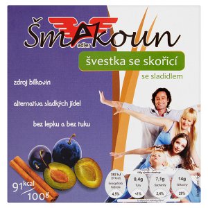 Adler Šmakoun Švestka se skořicí se sladidlem 2 x 100g