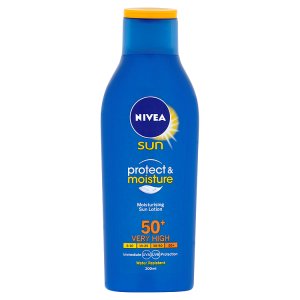 Nivea Sun Protect & Moisture Hydratační mléko na opalování OF 50+ 200ml Košík.cz