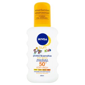 Nivea Sun Protect & Sensitive Dětský sprej na opalování OF 50+ 200ml Albert