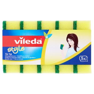 Vileda Style Tip Top houbička na nádobí 5 ks Teta drogerie
