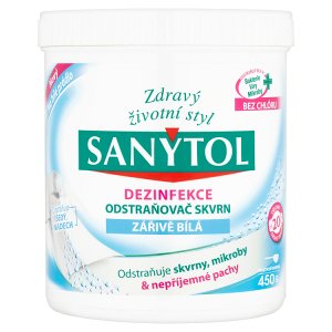 Sanytol Dezinfekce odstraňovač skvrn zářivě bílá 450g Tesco