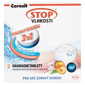 Ceresit Stop Vlhkosti Micro náhradní tablety broskev 2 x 300g