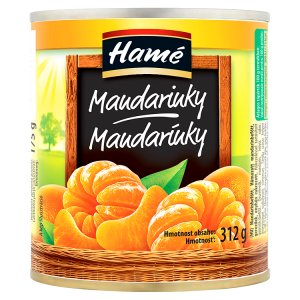 Hamé Mandarinky v sladkém nálevu 312g