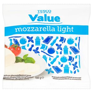 Tesco Value Mozzarella light 100g