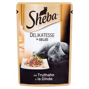 Sheba Delikatesse in Gelee Krůtí v želé kompletní krmivo pro dospělé kočky 85g