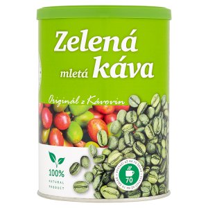 Kávoviny Zelená mletá káva 230g