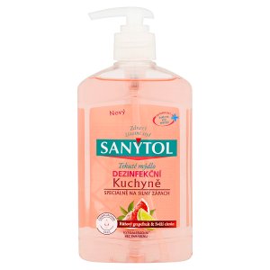 Sanytol Tekuté mýdlo dezinfekční růžový grapefruit & svěží citrón 250ml Albert