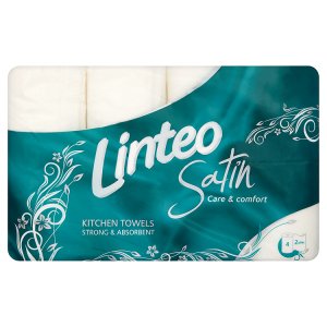 Linteo Satin Kuchyňské utěrky 4 role