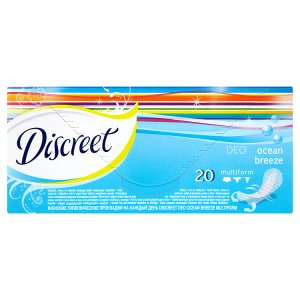 Discreet Deo multiform ocean breeze tenké intimky pro každý den s vůní oceánu 20 ks Hruška