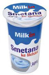 Milkin Smetana trvanlivá ke šlehání 30% tuku 200g v akci