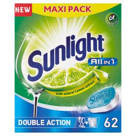 Sunlight Tablety do myčky nádobí 62 ks, vybrané druhy