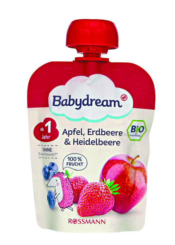 Babydream Bio ovocné pyré 90 g, vybrané druhy ROSSMANN