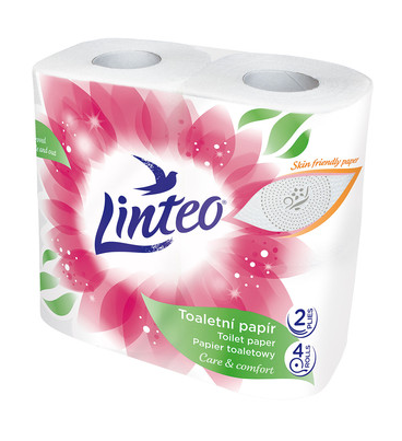 Linteo toaletní papír 4 ks 2-vrstvý Hruška
