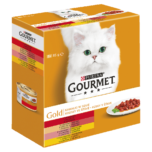 Gourmet Golg 8x 85 g, vybrané druhy