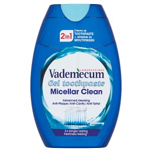 Vademecum gelová zubní pasta 2in1 Micellar Clean 75ml