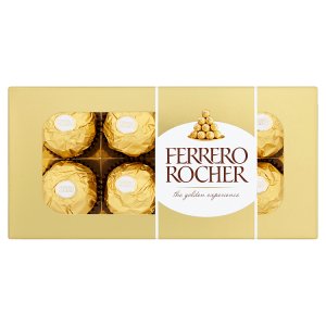 Ferrero Rocher Oplatky s polevou z mléčné čokolády a drcenými lískovými oříšky 100g