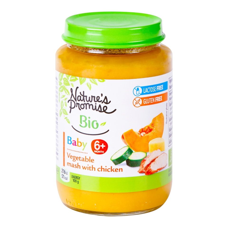 Nature's Promise Bio Baby Kuře s kaší a zeleninou Albert