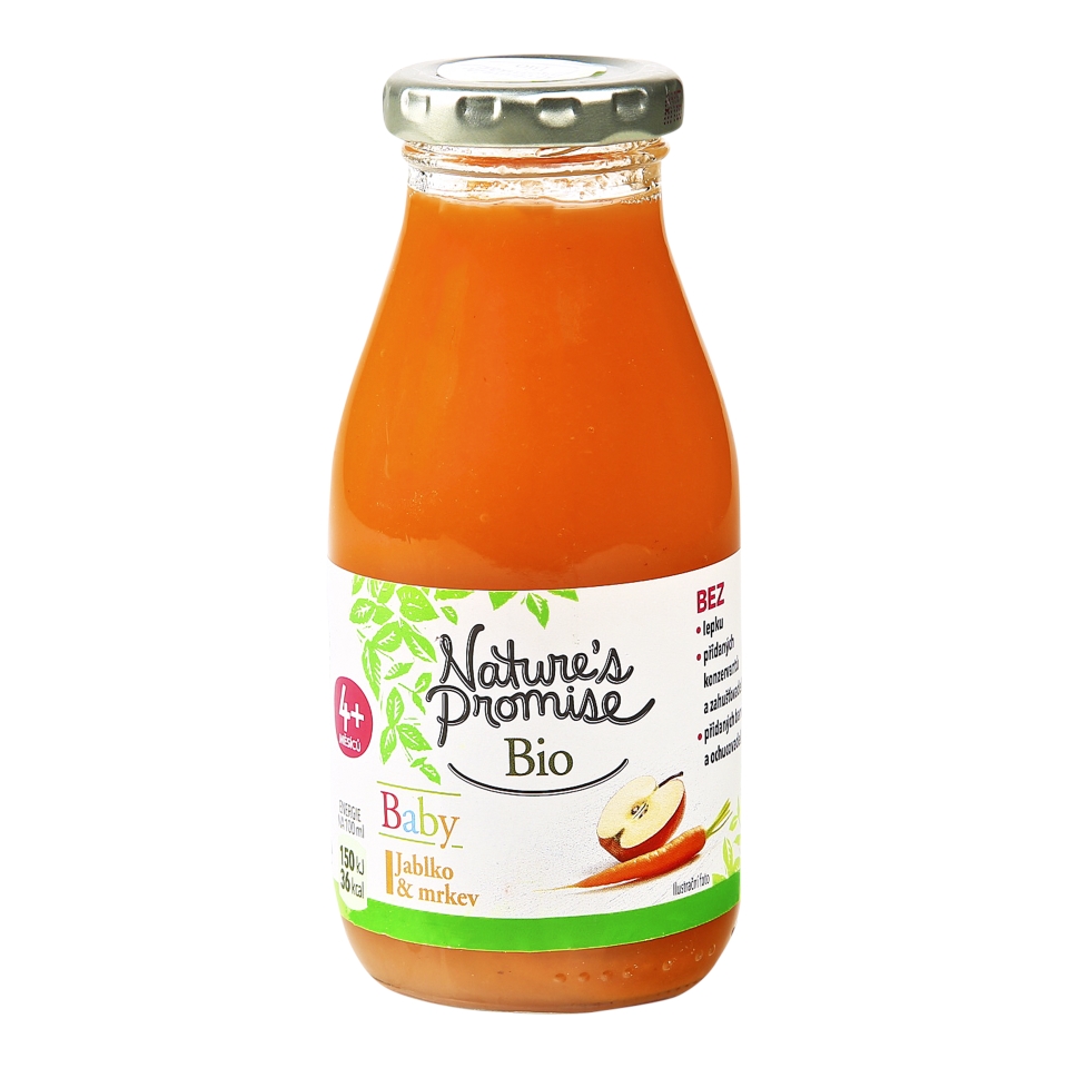 Nature's Promise Bio Baby Nápoj jablko a mrkev Albert