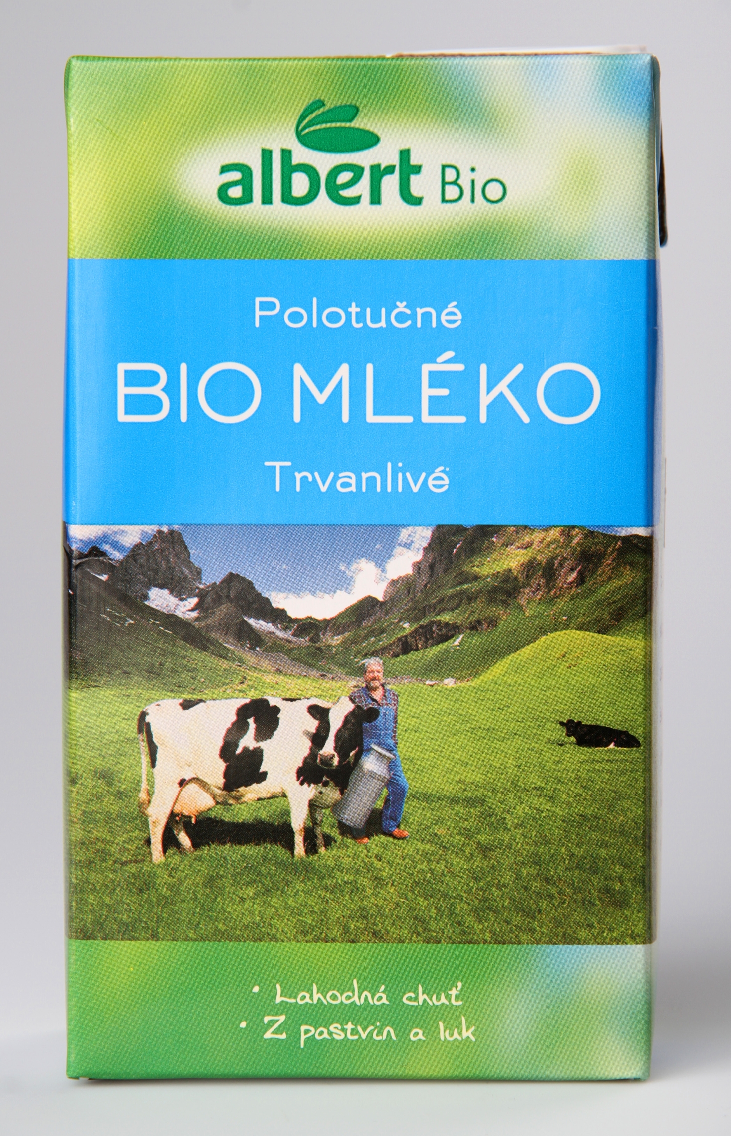 Albert Bio Polotučné mléko trvanlivé