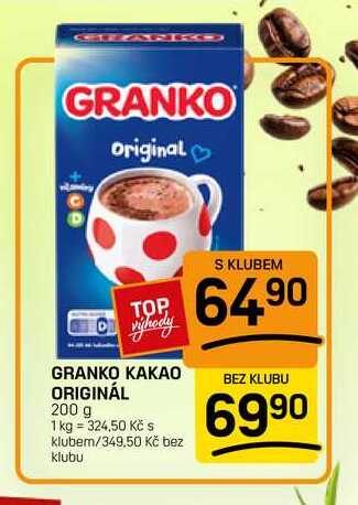 GRANKO KAKAO ORIGINÁL 200 g  