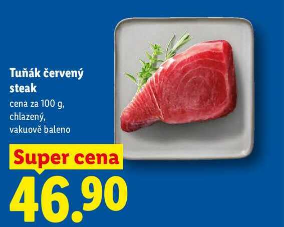 Tuňák červený steak, cena za 100 g