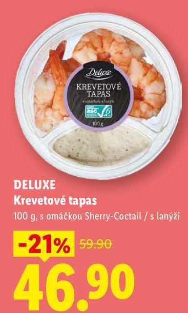 DELUXE Krevetové tapas, 100 g 