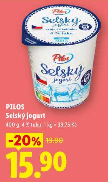 PILOS Selský jogurt, 400 g