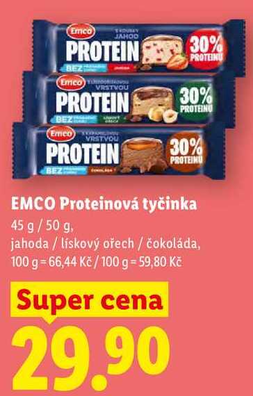 EMCO Proteinová tyčinka, 45 g/50 g