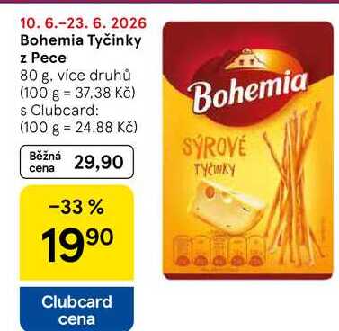Bohemia Tyčinky z Pece, 80 g, více druhů