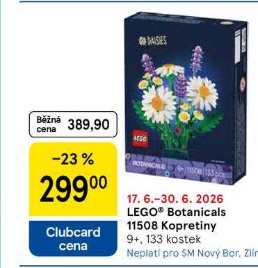 LEGO® Botanicals 11508 Kopretiny 9+, 133 kostek Tesco