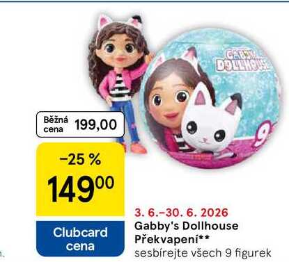 Gabby's Dollhouse Překvapení Tesco