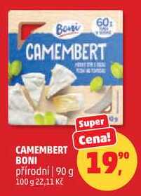 CAMEMBERT BONI přírodní, 90 g 