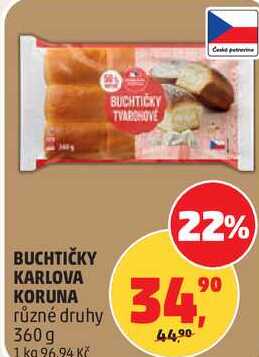 BUCHTIČKY KARLOVA KORUNA různé druhy, 360 g 