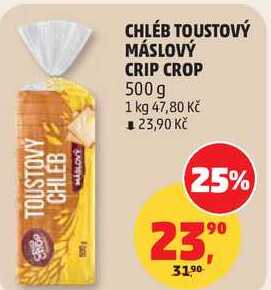 CHLÉB TOUSTOVÝ MÁSLOVÝ CRIP CROP, 500 g 
