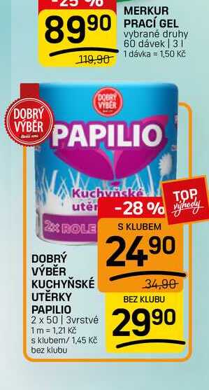 PAPILIO 2 x 50 | 3vrstvé FLOP TOP