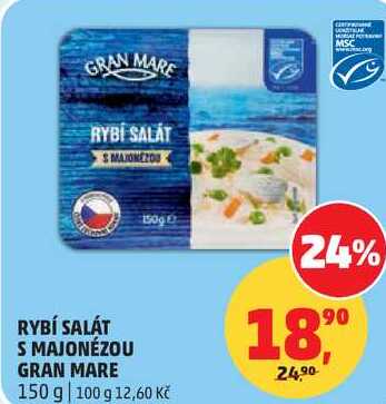 RYBÍ SALÁT S MAJONÉZOU GRAN MARE, 150 g