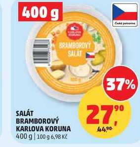 SALÁT BRAMBOROVÝ KARLOVA KORUNA, 400 g