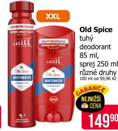 Old Spice tuhý deodorant 85 ml Teta drogerie