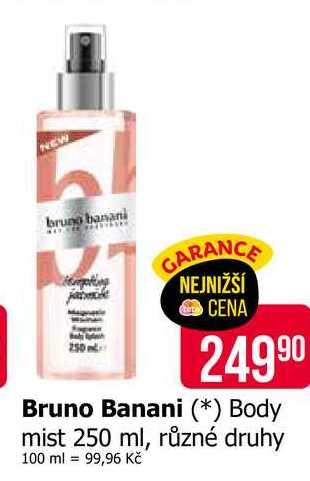 Bruno Banani Body mist 250 ml, různé druhy Teta drogerie