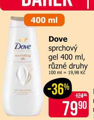 Dove sprchový gel 400 ml, různé druhy Teta drogerie