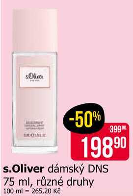 s.Oliver dámský DNS 75 ml, různé druhy